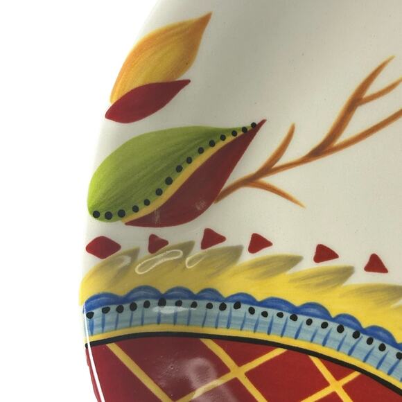 Eva Mendes VIDA Rose Print for ESPANA 8.5 " Round Salad Plate-Excellent to Mint! - Picture 2 of 7